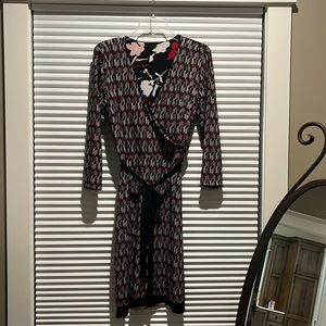 Reversible black and red dress